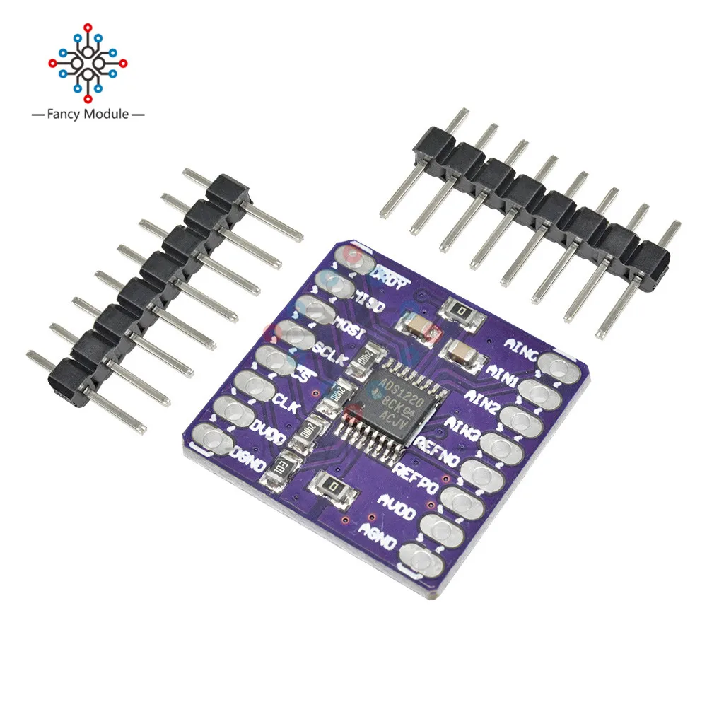 Diymore CJMCU1220 ADS1220 2c низкая мощность 24 бит аналоговый в цифровой преобразователь модуль с Pin