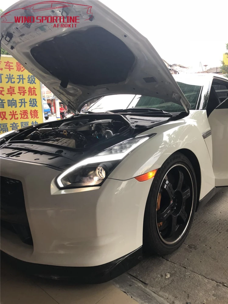 АКД Автомобиль Стайлинг фара для Nissan GT-R фары 2009- GTR светодиодный фары DRL Ангел глаз Hid Биксеноновые авто аксессуары