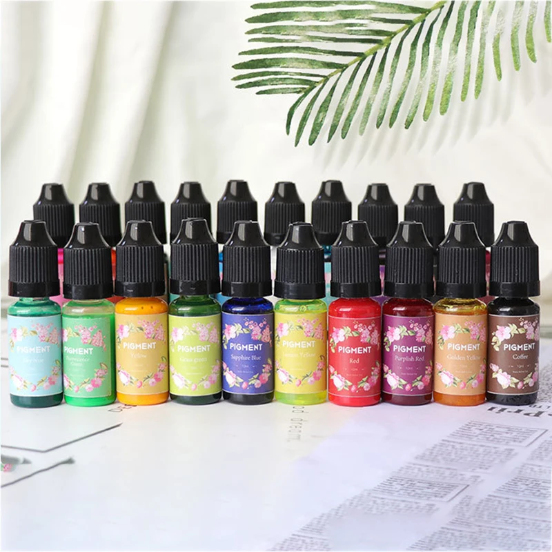 Color Liquid Pigment Epoxy Resin Color Tint UV Resin Colorant Dye Liquid Colorant For Jewelry Making SUB Sale