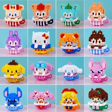 Disney Stitch blocks brick toys building Mini Duffy blocks cartoon characters teaching units childrens toy compliant