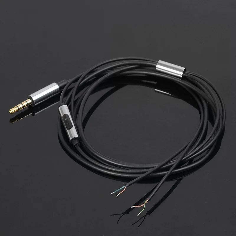 Faaeal With Mic 1.2m Earphone Repair Cable For Diy Replacement Audio