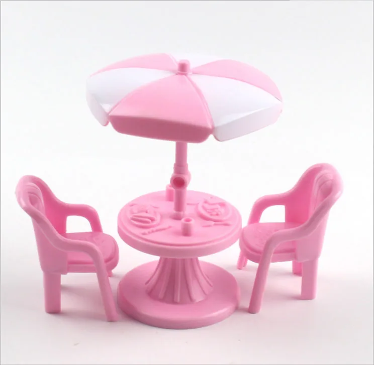 (1)jy068芭比玩具桌子椅子雨伞桌 $2.4