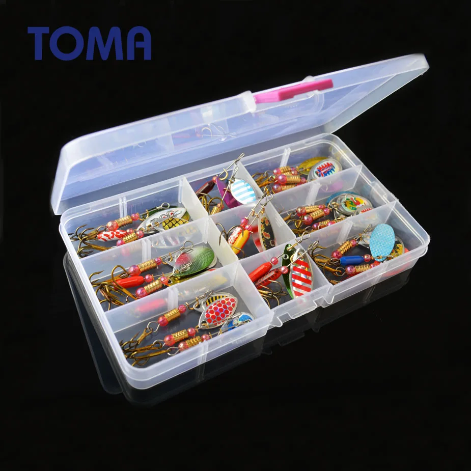 TOMA Spoon Lure Set Spinner bait 2-7g Trout Pike Metal Fishing lures Kit Crankbait Fresh/Salt Water Isca Artificial Hard Bait