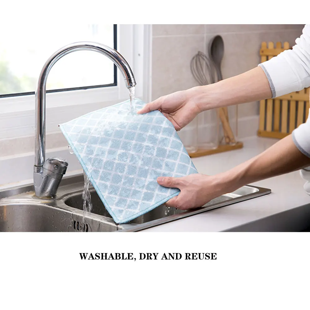 New Fashion Simple Plaid Pattern Placemat Dining Table Mat Non-Slip Christmas Home Decor