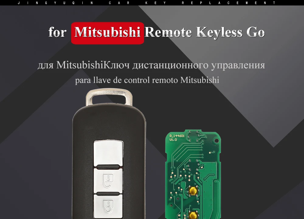 Keyforkess telecomando astuto Fob 2BTN 433Mhz ID46 ID47 per Mitsubishi Lancer Outlander ASX G8D-644M-KEY-E / Montero L200 GHR-M004 - H735e5e290692489cb226f9cb8cd737adL