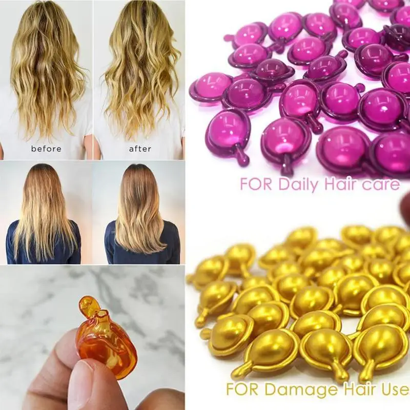 5 шт. Витаминная капсула для волос Pro Keratin Complex Oil гладкая шелковистая маска для волос восстанавливающая поврежденные волосы сыворотка марокканское масло против выпадения волос