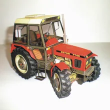 3D бумажная модель 1:32 Чешская строительная техника Zetor 7745/7211 трактор ручной DIY Бумага для резки бумаги ремесло игрушка