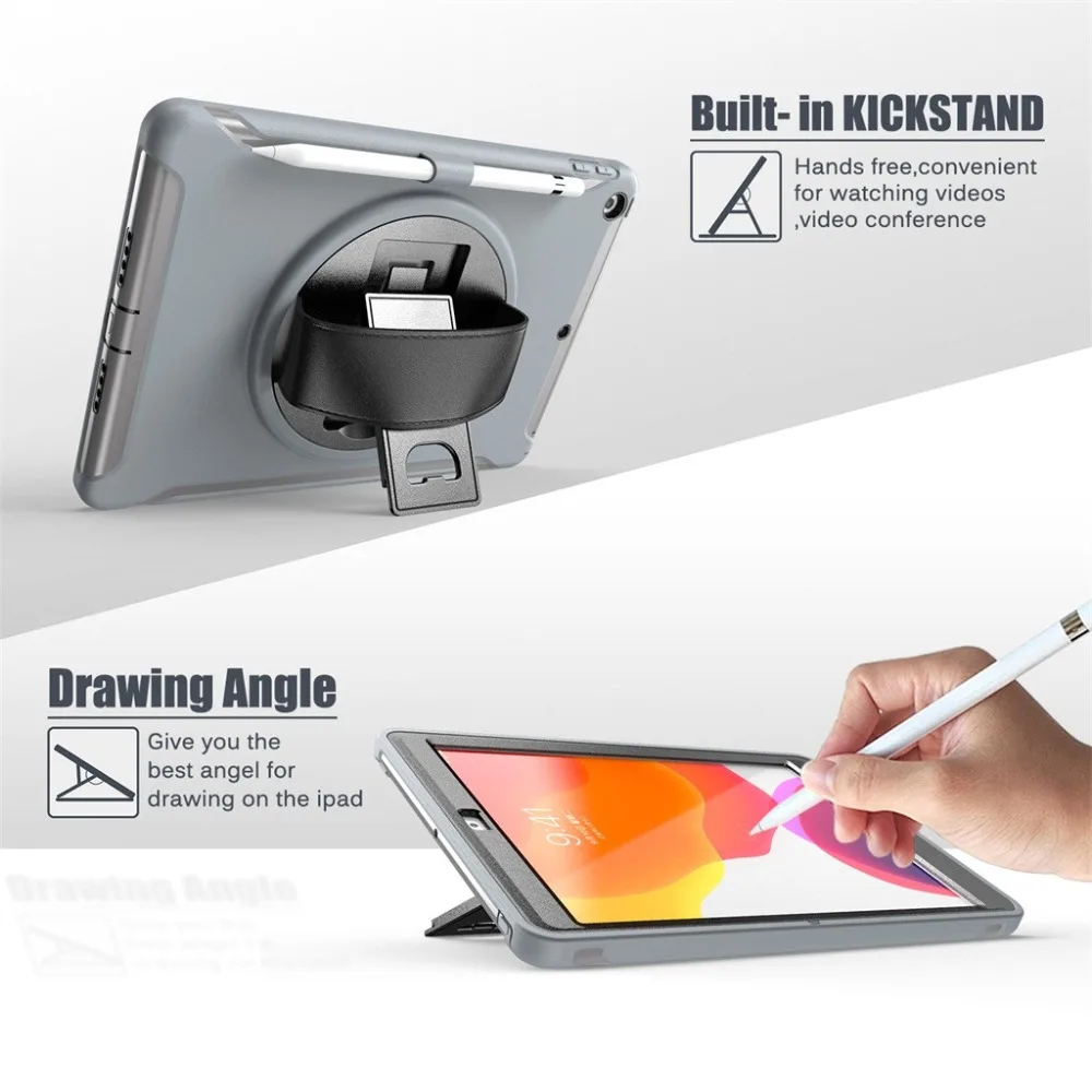 The Armour Case For iPad 7th 10.2 Inch With Pencil Holder