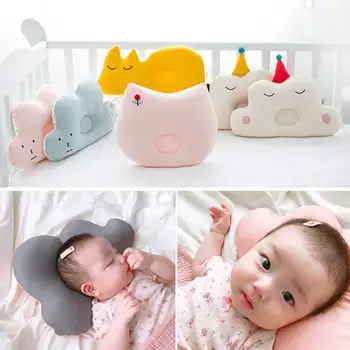 

Baby Pillow Shaping Pillow Cushion Newborns Baby Head Protection 0-1 Year Anti Roll Pillow Infant Flat Head Animal Cushion