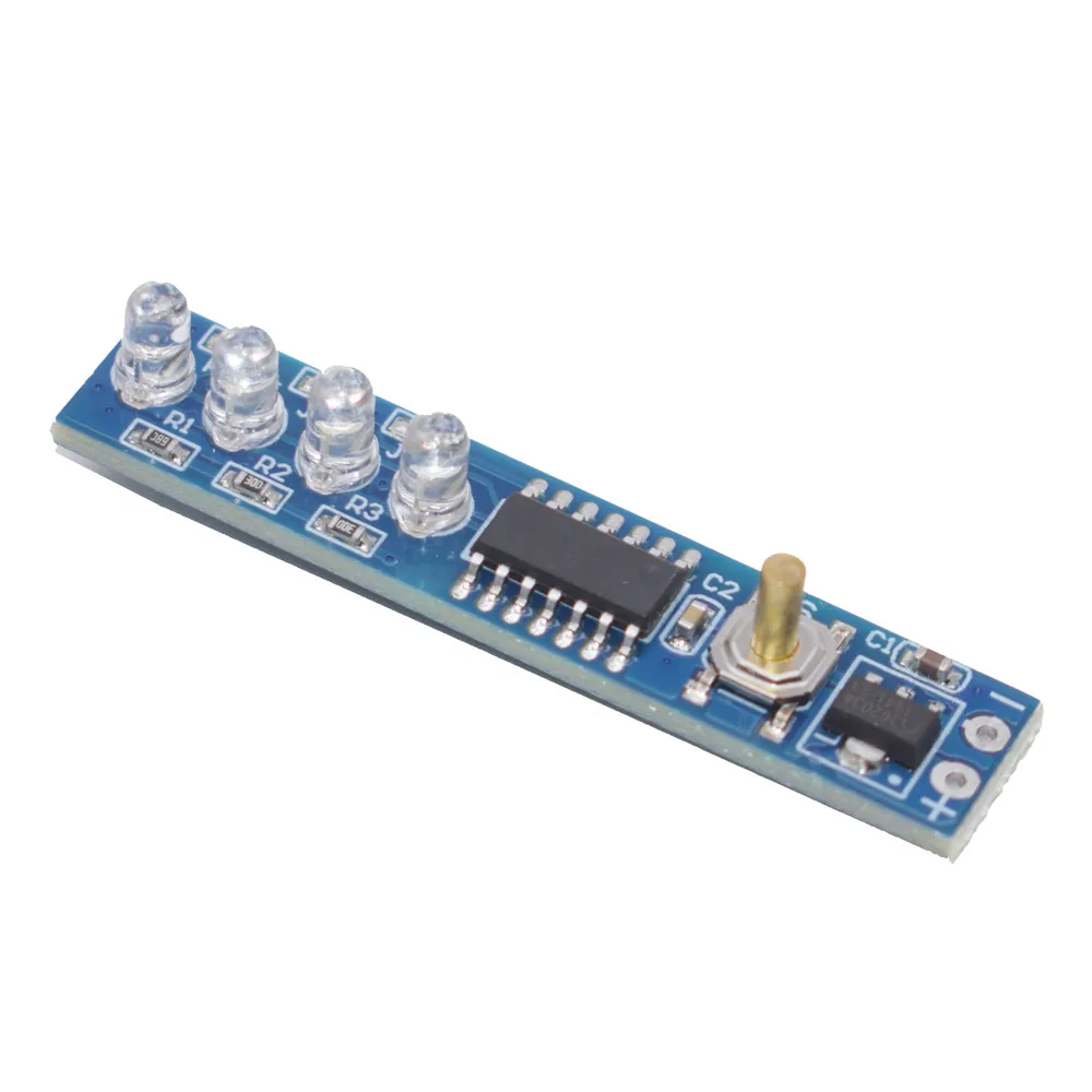 Индикатор емкости литиевой батареи 1S/2S/3S/4S 3 7 V светодиодный дисплей плата уровня мощности для литий ионной