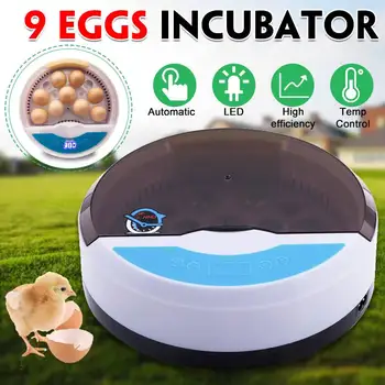 

9 Egg Farm Hatchery Incubator Brooder Machine Hatchers Mini Household Chicken Automatic Eggs Incubator Bird Quail Brooder