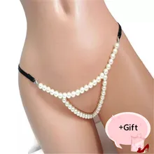 Для влюбленных, сексуальное бикини, нижнее белье, жемчужная цепочка, ожерелье для ночного клуба, флирт, сексуальные стринги, трусики с цепочкой, украшения для тела для женщин, пар