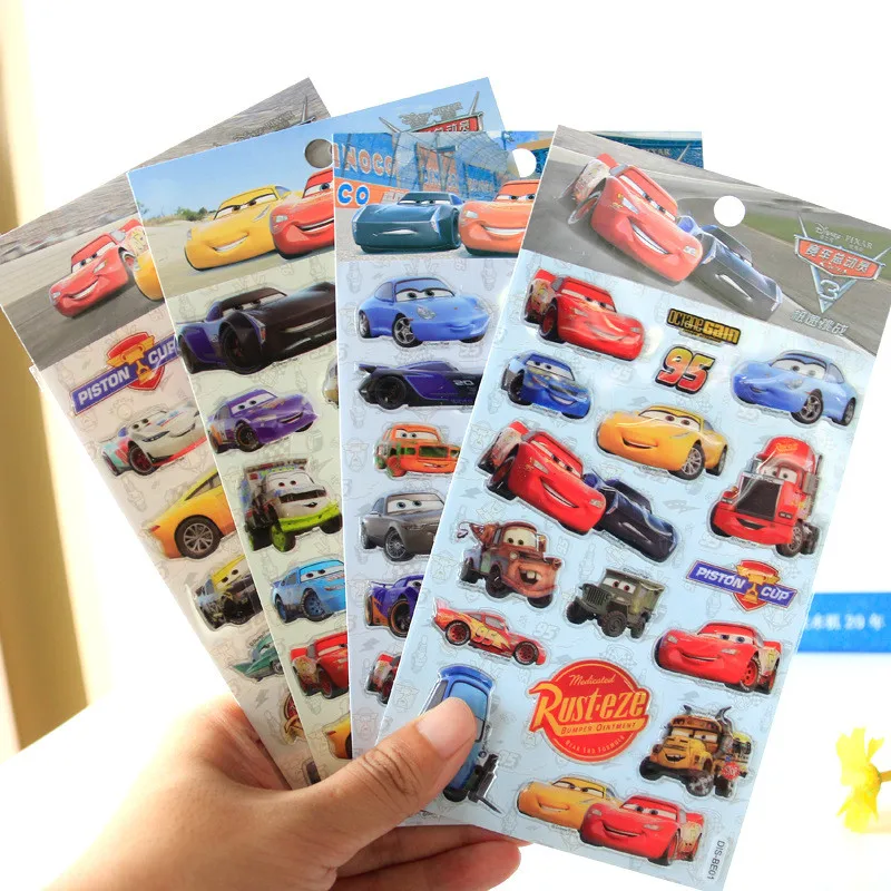 Disney Pixar Cars 3 Boys Advent Calendar Puzzle Eraser Stickers Stamps Kids gift 