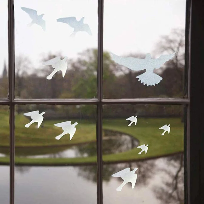 Pegatinas de protección de aves para ventana, calcomanías de alerta anticolisión para aves, decoración de vidrio artesanal, decoración moderna para el hogar, 26 Uds.