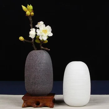 

Chinese Manual Coarse Pottery Ceramic Flower Vase Home Decoration Modern Flower Vase Plant Holder Hydroponics Device Room Decor