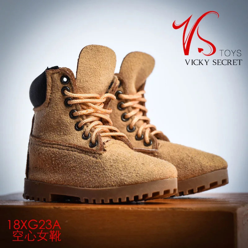 VSTOYS 18XG023 1/6th весы альпинистские сапоги товара из флока обувь с высоким берцем и на высокой платформе; реквизит Набор «сделай сам» для 12 дюймов Женская фигурка