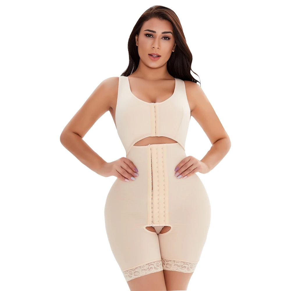 Hot High Waist Lace Body Shaper Women Zip U-design Abdomen Shapewear Strap  Postpartum Panty Girdle Butt Lifter Plus Size 6xl - Shapers - AliExpress