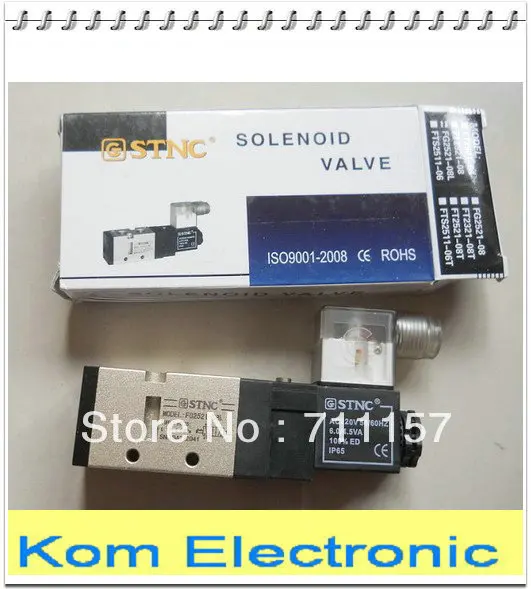 

FG2521-08L 5 Way 1/4" STNC Brand G1/4 Pneumatic Solenoid Air Valve With LED Indicator EMS or FedEx Free Shipping