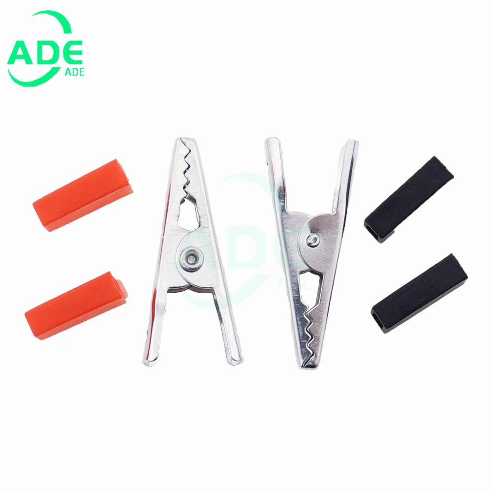 Red Black Alligator Clips Crocodile Terminal Test Electrical Battery Crocodile Clamp 35mm