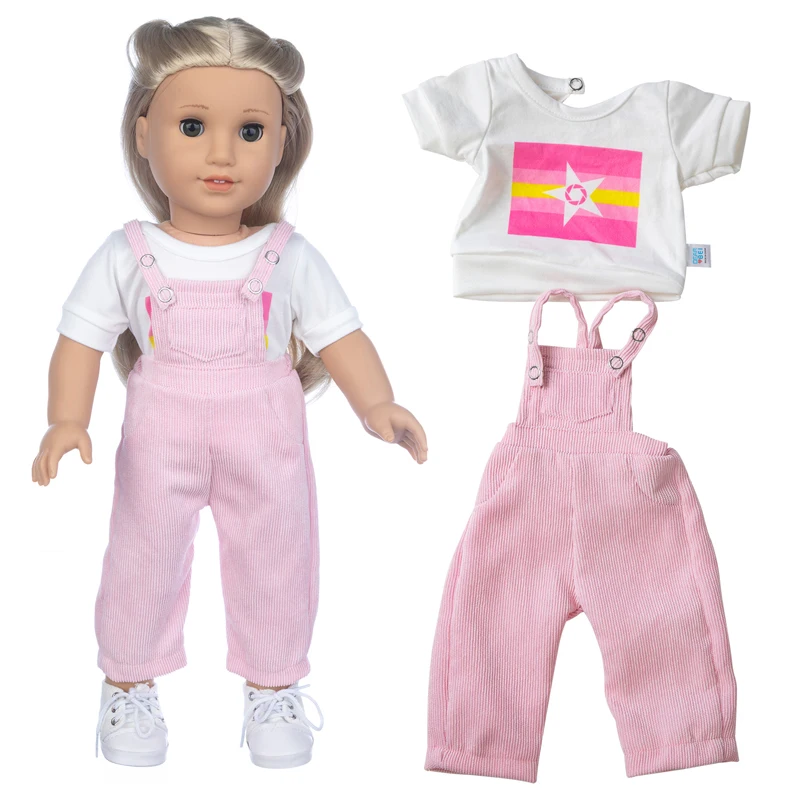 Mix match fashionable suit doll clothes barbie doll clothes Fit for American Girl Doll Clothes 18-inch Doll Christmas Girl Gift(only sell clothes)