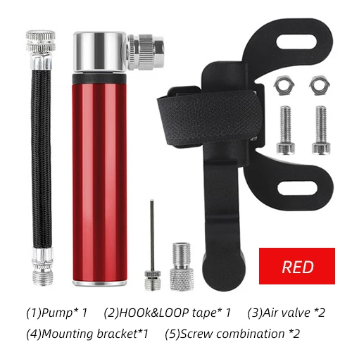 Red Bike Mini Pump Victgoal портативный мини-насос для Велосипедный Шредер& Presta велосипедный насос алюминиевый сплав Сверхлегкий воздушный CO2 надувной велосипедные насосы - Цвет: Red Bike Mini Pump