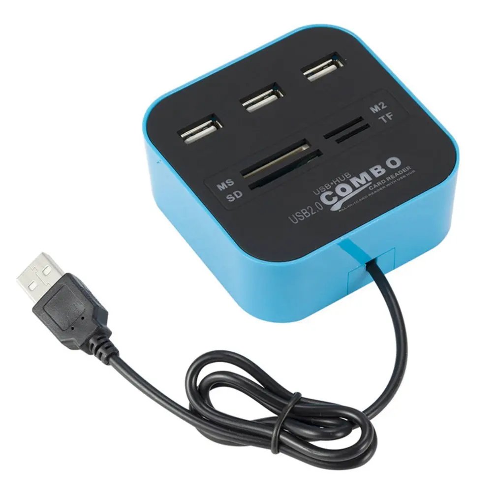 Usb-хаб USB 3,0 концентратор сплиттер порт 3 порта usb-хаб кард-ридер высокоскоростной Usb комбо для компьютера ноутбука