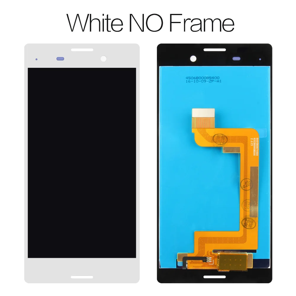 White no Frame 5,0 ''1280x720 ips lcd для SONY Xperia M4 Aqua lcd дисплей E2303 E2306 E2353 E2312 E2333 E2363 сенсорный экран дигитайзер - Цвет: White no Frame