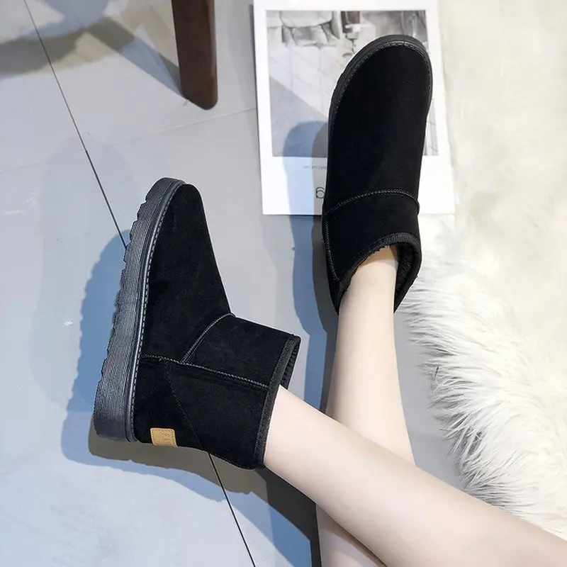 Новинка; классические женские зимние ботинки наивысшего качества; ботильоны; теплые зимние ботинки; женская обувь; chaussures femme Botas mujer bota Feminina