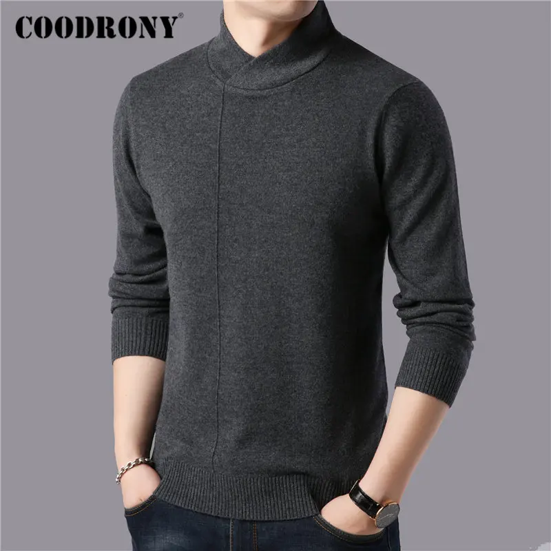 COODRONY Brand Fashion Turtleneck Sweater Men Winter Thick Warm Sweaters Pure Merino Wool Pullover Men 2019 New Pull Homme 93035 COODRONY Brand Fashion Turtleneck Sweater Men Winter Thick Warm Sweaters Pure Merino Wool Pullover Men 2019 New Pull Homme 93035
