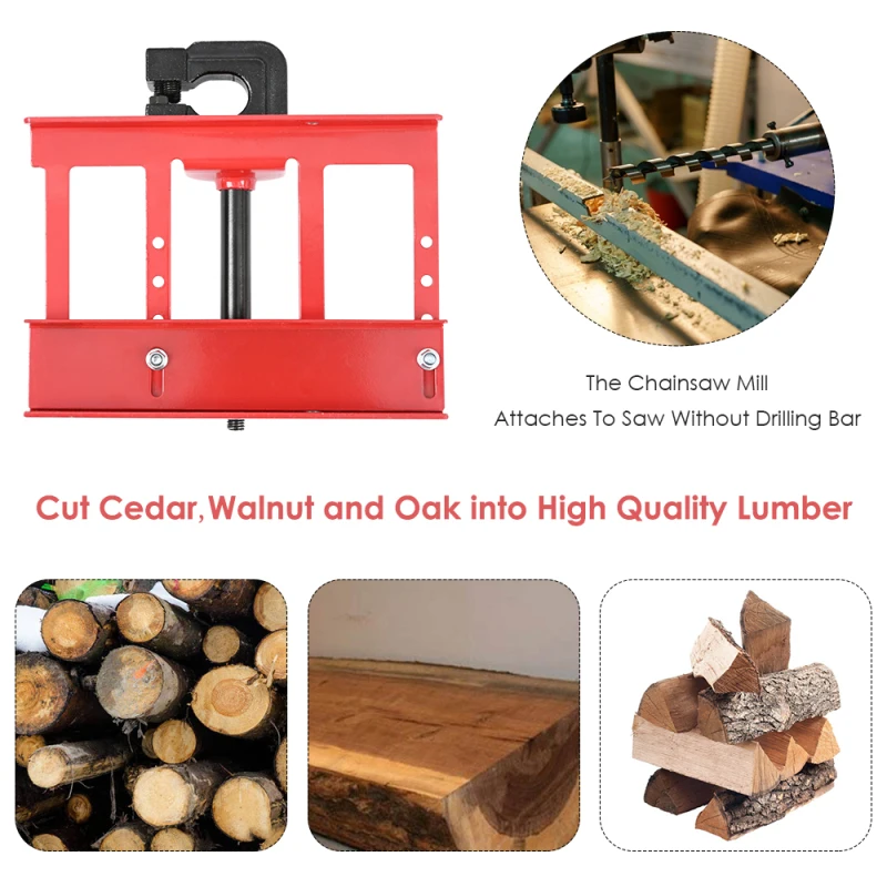 Tools Saw Machinery Mini Chainsaw Mill Vertical Cut Chainsaw Mill