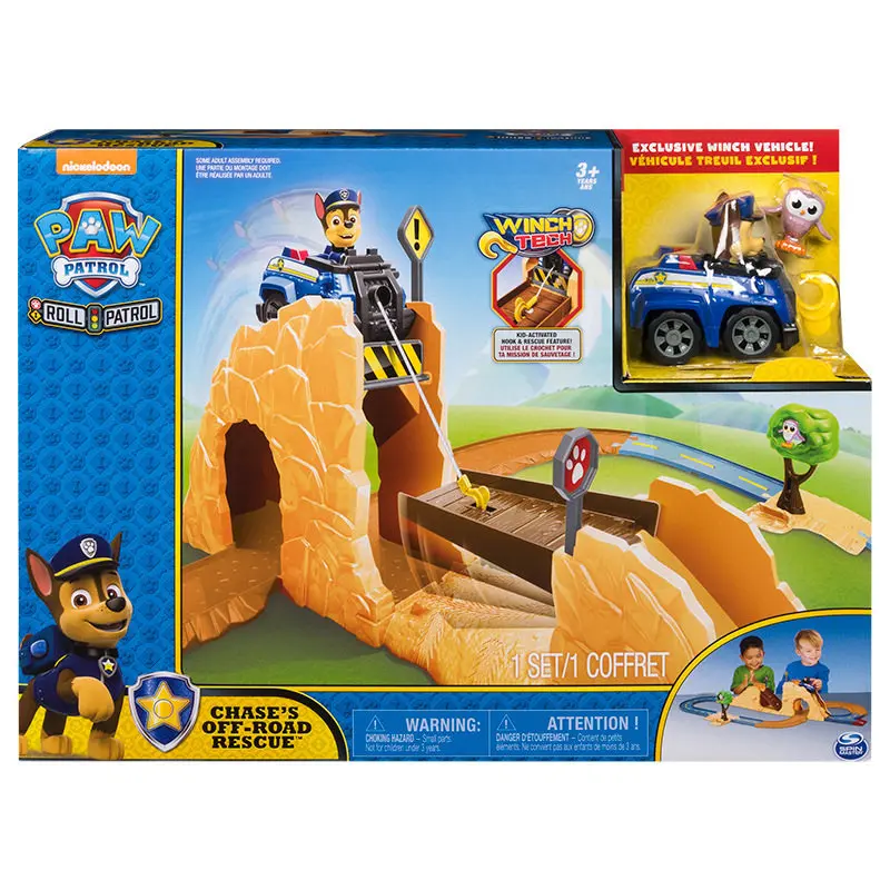 Синий Paw patrol мальчик и девочка сшивание детская головоломка трек игрушка с инерционным механизмом моделирование сцена спасательный автомобиль набор - Цвет: Синий