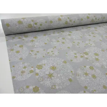 

PRINTED CANVAS Ref. CHRISTMAS TASSELS GRAY footage 2,45 MTS x width 2,80 m