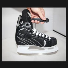 Профессиональная плотная обувь-шнурки, зубчатый инструмент с крюком, складная переносная обувь для катания на коньках, фигурного катания, обувь Ting 9 см x 6,5 см