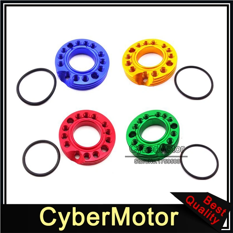 CNC Алюминий 28 мм КАРБЮРАТОР впускной регулятор Spinner пластина Adadpter для 110cc 125cc питбайк monkey DAX ATV Quad