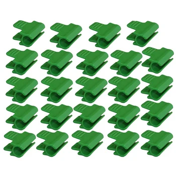 

48Pcs Greenhouse Pipe Clamps, Plant Cover Netting Tunnel Hoop Clips, Frost Blanket Shed Film Shading Net Rod Clip