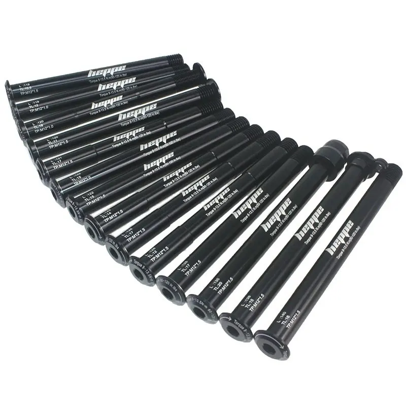 Bicycle Thru Axle MTB Road Bike Front Fork Shaft Skewers Rear Hub 12x142 12x148 12x100 12x110 M12xP1.0/P1.5 Bike Parts