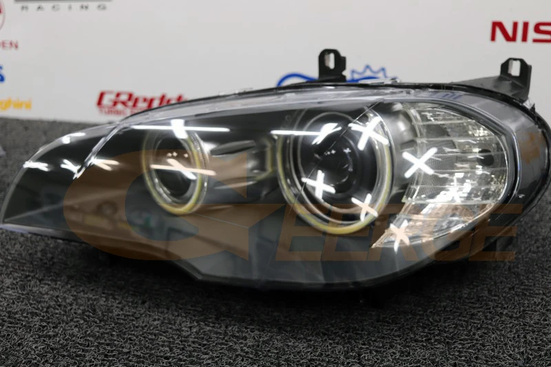 BMW X5 E70 2007 2008 2009 2010 2011 2012 2013 우수한 데이 라이트 울트라 브라이트 COB Led 천사 눈 키트 헤일로 링