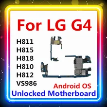 Разблокирована для LG G4 H811/H815/H818/H810/H812/VS986 материнская плата 32 Гб с чипом материнская плата Одиночная/двойная sim Android OS материнская плата