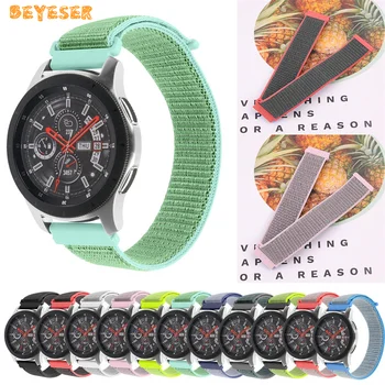 

Woven nylon band For Samsung Galaxy 46mm/gear s3 smart watch strap replacement For Huawei watch GT 2 bracelet 22mm wristband