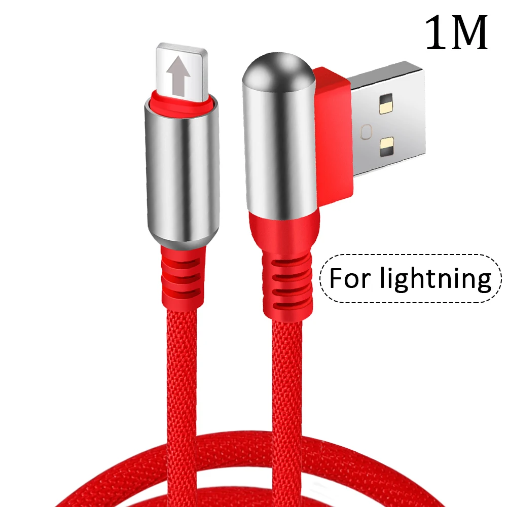 Red For iOS Usb type-C кабель для iPhone Micro USB кабель для быстрой зарядки линия передачи данных 2.1A кабель для передачи данных для мобильного телефона для iOS 1 м - Цвет: Red For iOS
