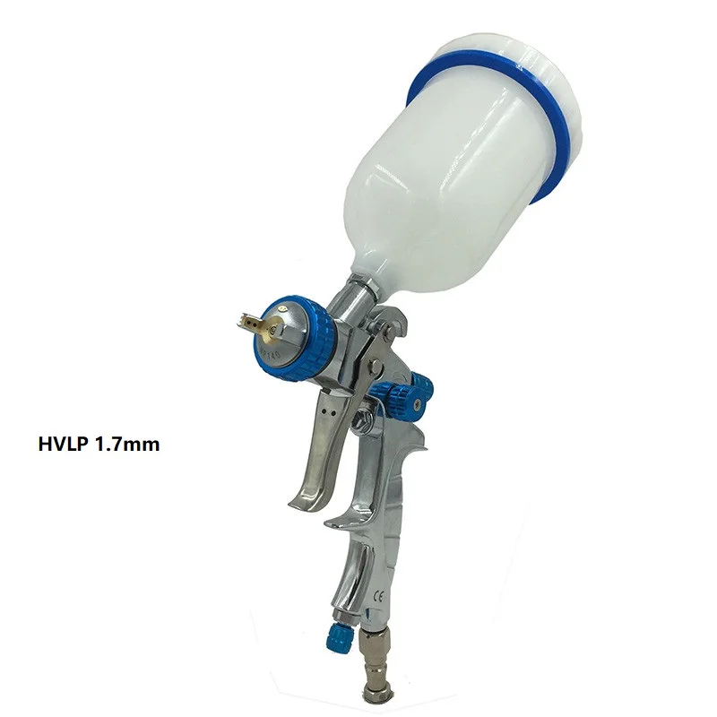 1.7mm HVLP GRAIVITY подача аэрография пневматический инструмент краскопульт для покраски авто - Цвет: 1.7mm