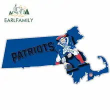 EARLFAMILY 13cm x 7.1cm for New England Patriots Retro Vintage Football LOGO Car Stickers Vinyl JDM Bumper Trunk Truck Graphics EARLFAMILY 13cm x 7.1cm for New England Patriots Retro Vintage Football LOGO Car Stickers Vinyl JDM Bumper Trunk Truck Graphics