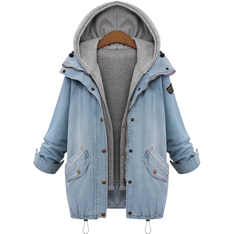M 6XL Одежда для беременных зимнее пальто джинсовая куртка с капюшоном джинсовый