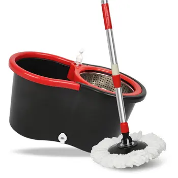 

Double Drive Good God Drag Magic Mop Bucket Rotating Mop Household Hand Pressure Mop Bucket Cleaning Tool