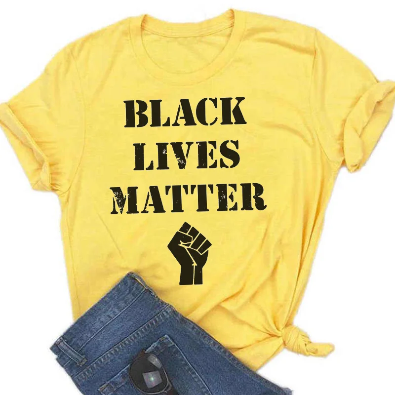 BLACK LIVES MATTER Alphabet Print Pink T-shirt Women New Summer Short Sleeve Fashion Lady Tops T Shirt Ladies Female Tee Tshirt