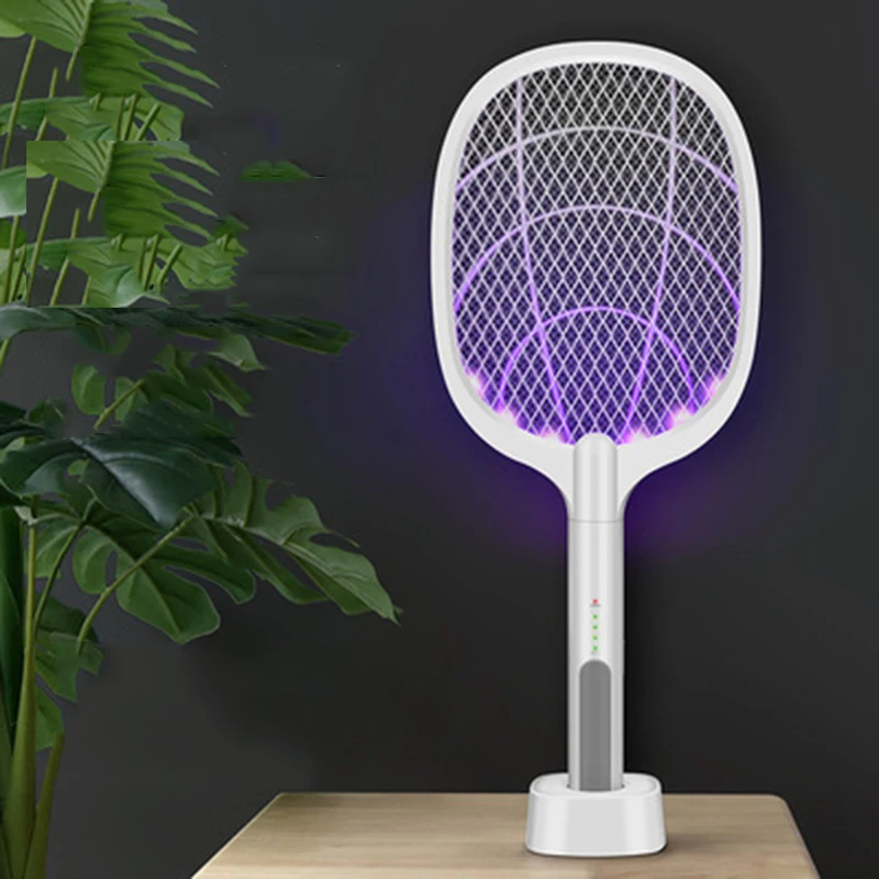 Palmare Elettrico Elettrico Fly Mosquito Swatter Racchetta Insetti Killer Giardino Domestico Pest Bug Anti Mosquito Fly Trap Lamp
