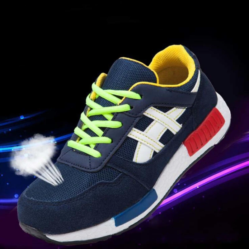 Men Women Safety Shoes Steel Toe Work Shoes Flats Casual Protective Footwear Sneaker Protect construction safety Mens work Boots safety shoes