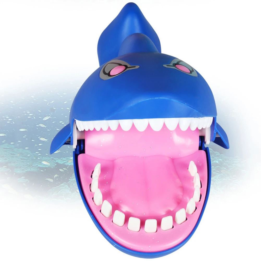 Моделирование звука свет Кусать палец Акула животное давление облегчение трюк игрушка Дети Творческий маленький размер пасть акулы забавные приколы игрушки
