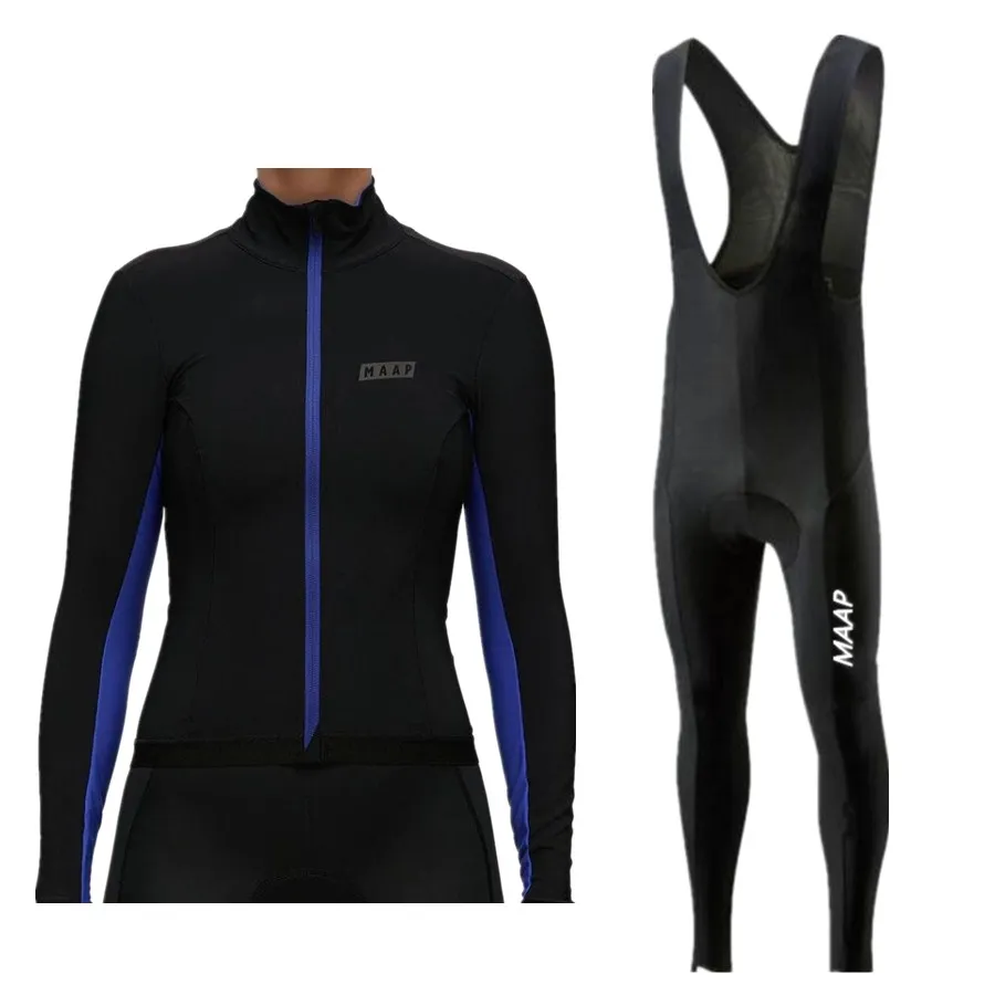 MAAP Осенняя женская футболка с длинным рукавом для велоспорта, комплекты для женщин, одежда для горного велосипеда, спортивная одежда, одежда для велоспорта, одежда для велоспорта