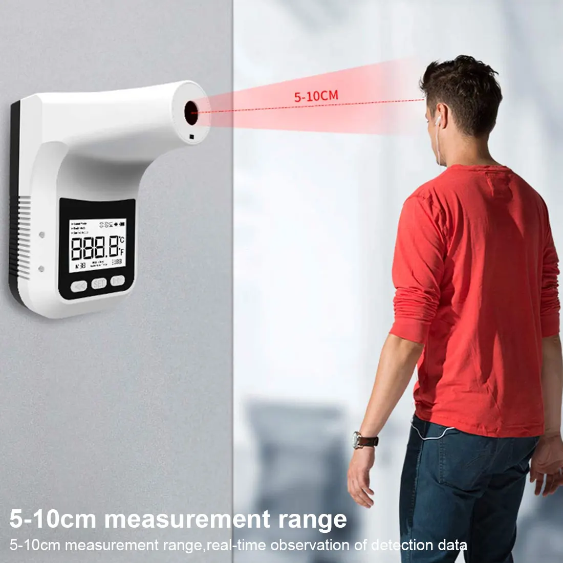 ir laser sensor infravermelho digital termômetro arma